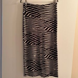 Animal Print Midi Skirt